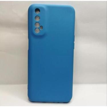 Imagem de Capa Capinha Case  Realme 7 Silicone Aveludada Protege Câmera Colorida