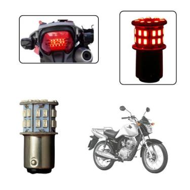 Imagem de Lâmpada Led Freio 2 Polo 1157 50 Leds Moto CG 150 Cargo