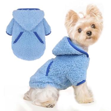 Imagem de Suéter de cachorro primavera roupas de cachorro para cães pequenos meninos meninas moletom com capuz para cães casacos de cachorro para chihuahua yorkie suéter de gato fantasia de cachorro, pequeno,