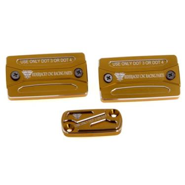 Imagem de Para Suzuki DL 1050 V-Strom Acessórios 2020-2022 | DL 1000 XT VStrom 2017-2019 Peças modificadas | DL1000 V-Strom 2014-19 Tampa do reservatório de fluido do cilindro mestre de freio dianteiro e