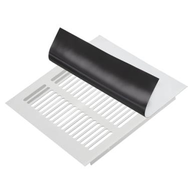 Imagem de PATIKIL Capa de ventilação magnética de 34,8 cm x 34,8 cm, capa de registro de ar de parede de chão bloqueador de ventilação magnética para lareira HVAC RV residencial, branco