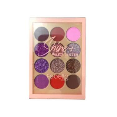 Imagem de Paleta de Sombras Shine Glitter Cor 2 - Febella