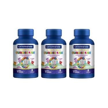 Imagem de Kit 3 Polivitamínico Gummies Kids Com 30 Gomas - Catarinense