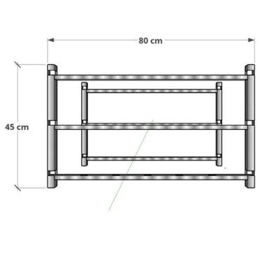 Imagem de Suporte para Churrasqueira Reforçado - WR Steel, 80cm