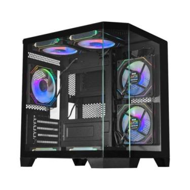 Imagem de Gabinete Gamer K-mex Aquário CG-0620 Ângulo Micro Atx S/ Fan
