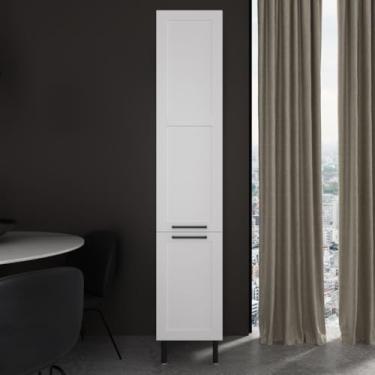 Imagem de Armário de Cozinha Paneleiro 40cm 2 Portas 100% MDF Branco CZ3339