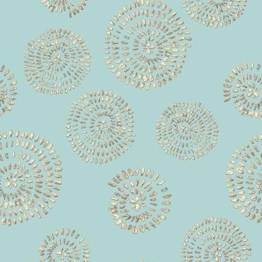 Imagem de Livelynine Papel de parede geométrico dourado boho verde azul geométrico papel de parede geométrico 43,5 x 192,8 cm