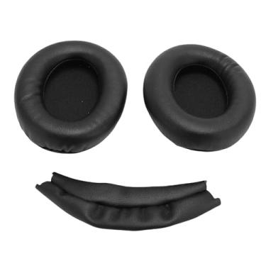 Imagem de GOWENIC Substituição de Earpads, Almofada de Ouvido de Couro de Proteína e Kit de Bandeira de Cabeça Com Espuma de Memória de Alta Densidade para WH-1000XM3 (BLACK)