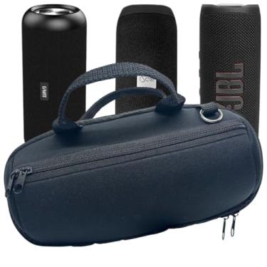 Imagem de Capa Protetora Case Bolsa Protetora Compatível com Caixa de Som JBL Flip6, I2GO, MIFA Resistente a água com Bolso para carregador e acessórios, Alça de mão reforçado e Alça de Ombro com Regulador