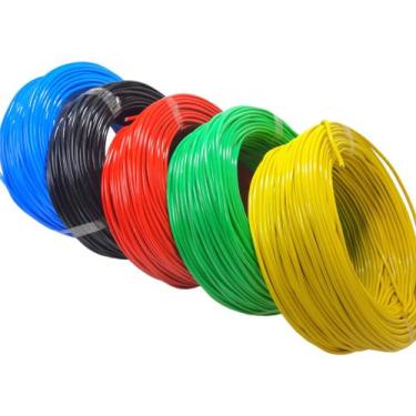 Imagem de Fio 6mm C/ 100 Metros Elétrico Varias Cores - Cabo Flex, Vermelho