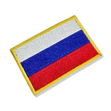 Imagem de BP0079-001 Bandeira Russia Patch Bordado 7,5x5 - BR44