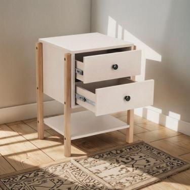 Imagem de Mesa De Cabeceira Astral Design Magali Madeira 60x46x40 Cm