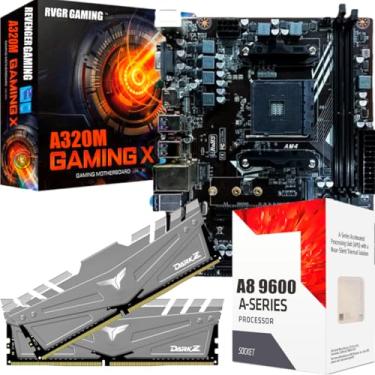 Imagem de KIT UPGRADE - RYZEN A8 9600 + PLACA MÃE GAMER + 32GB DDR4 (8GB DDR4)