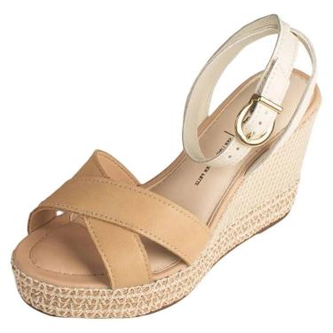 Imagem de Sandalia Feminina Anabela Alta Prática Confortável Dakota