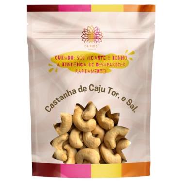 Imagem de 2 Kg Castanha de Caju Torrada e Salgada Premium Inteira - Marca Ca.Nuts | Snack Saudável | Snacks Premium (2 Kg)
