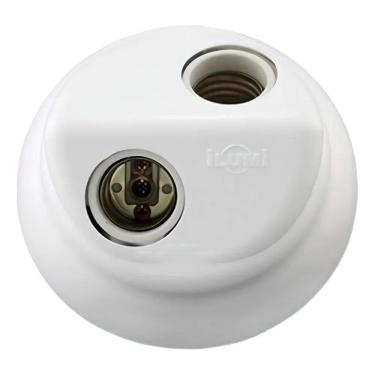 Imagem de Plafonier Duplo Ilumi Branco Soquete Porcelana E-27 18092 11