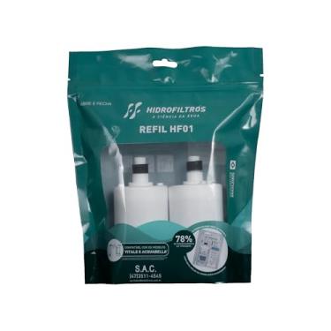 Imagem de Hidrofiltros - KIT COM 2 Refis Hf-01 para Purificador Lorenzetti Vitale e Acqua Bella Compatível