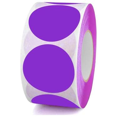 Imagem de Target Label Sticker Shooting Paster 5 cm Etiquetas redondas com código de cores roxas etiquetas adesivas redondas para movimentação, armazenamento, inventário, organização, codificação de cores,
