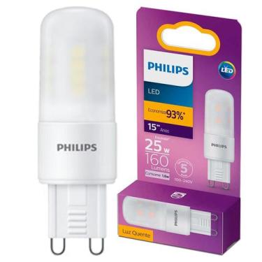 Imagem de Lampada Led Philips Halopin G9 1.6w Quente 2700K Amarela
