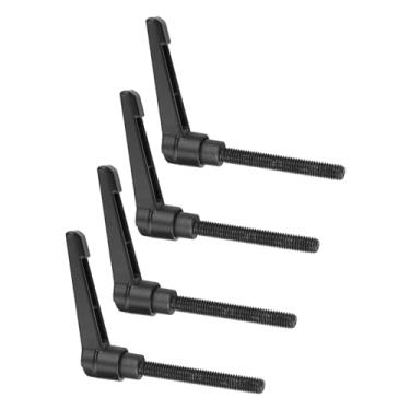Imagem de ZJchao Gire a Alça de Travamento, Botões de Alavanca de Travamento de Plástico 4 PCS M8 Rosca Macho Braçadeira de Botão Ajustável Com Alça de Fixação Ajustável Botões de Máquina de Metal