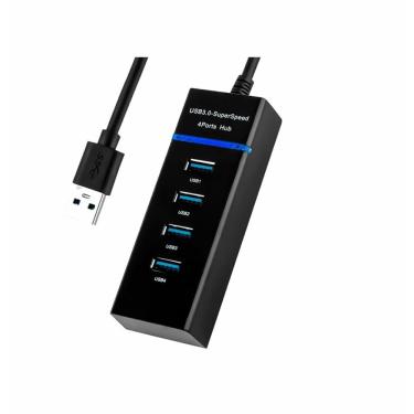 Imagem de Hub USB Moxom Importer 4 portas USB 3.0 com luz indicadora