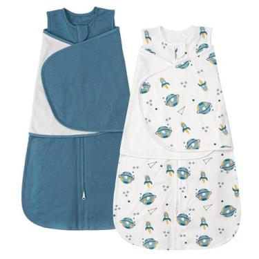 Imagem de Cobertor vestível ZIGJOY Sleep Sack Swaddle 0.5 TOG 100% algodão