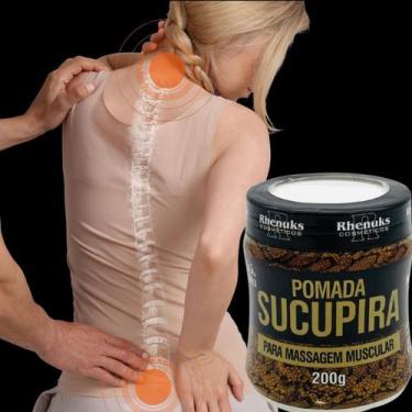 Imagem de Creme de Massagem Sucupira Rhenuks 200g  Uso Corporal Relaxante
