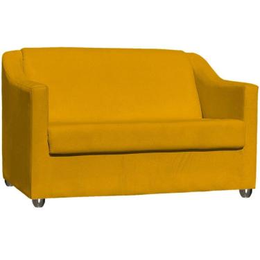 Imagem de Namoradeira Decorativa Para Sala Recepção Manicure Consultório Escritório Mila Suede