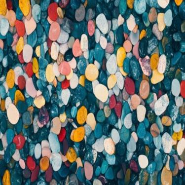 Imagem de Quadro Decorativo Photo Beach Rocks Colorido - Arte Moderna para Sala e Quarto 50x50cm