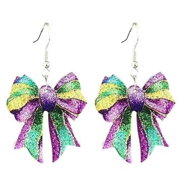 Imagem de Brincos de carnaval fofo árvore flor folha champanhe pingente brincos de acrílico para mulheres brilhantes carnaval moda joias presente, One Pair, Zinco Acrílico, Sem pedra preciosa