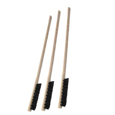 Imagem de Phefop Escova para Gaiola de Pássaros, Escova de Limpeza de Madeira Com Cabo Longo, Conjunto de 3 Peças para Pássaros e Papagaios de Estimação, Acessório Perfeito para Limpeza de Gaiola