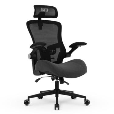 Imagem de Cadeira Escritório Ergonomica e Confortável DT3 Vita Super com apoio de cabeça 2D com revestimento Mesh Vintex-Y+Tecido Max2Weave,braço retrátil até 90º+rotação (Dark Grey)