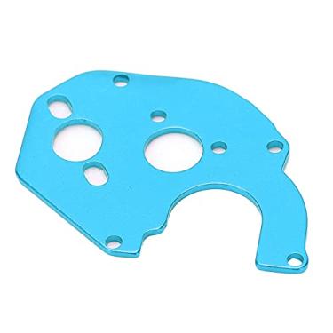 Imagem de SIWOTED RC Metal Placa de motor Caixa de engrenagens Suporte fixo para Axial SCX24 90081 C10 1/24 RC Car (Azul)