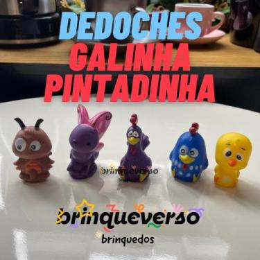 Imagem de Coleção Dedoches Galinha Pintadinha. 5 Unidades Sem Repetição de Perso