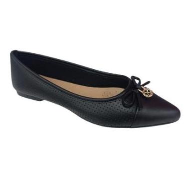 Imagem de Sapatilha Sua Cia Bico Fino Laço e Microfuros Feminina 8302.15837-Feminino