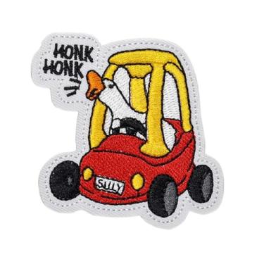 Imagem de Ruoming 1 peça de adesivos de animais com gancho e laço bordado tático militar nacional (ganso de batalha 4)