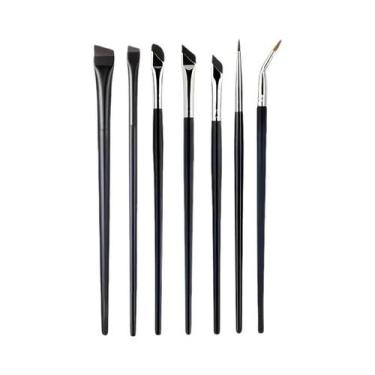 Imagem de Conjunto De Pincéis De Maquiagem De Precisão 7 Peças Para Delineador, 