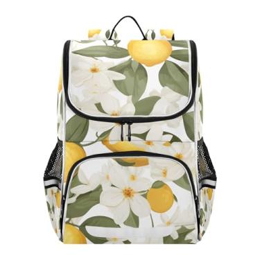 Imagem de Lemon Blossom Kids Backpack Girls Students Large Back to School Bags Cute Bookbags Elementary Age 6-12 Backpacks for Boys, 18L