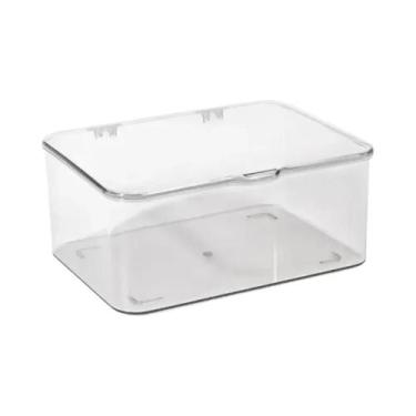 Imagem de Caixa Organizadora De Acrílico Transparente Para Escritório Em Casa, M