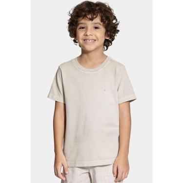 Imagem de Camiseta Aramis Piquet Estonada Manga Curta Bege-Masculino