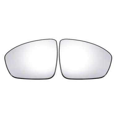 Imagem de X AUTOHAUX 1 par de reposição de vidro do espelho retrovisor esquerdo direito do carro com placa traseira não aquecida para Nissan Altima 2019 2020 2021