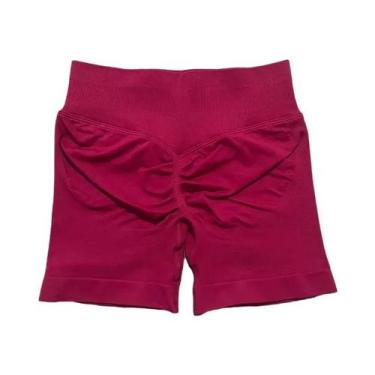 Imagem de Shorts De Yoga Femininos De Cintura Alta Para Fitness E Treino, Com Ef
