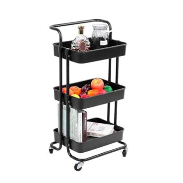 Imagem de Carrinho Organizador Multiuso Com Rodas 3 Prateleiras