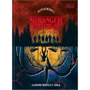 Imagem de Caderno Colegial Capa Dura Stranger Things 160Folhas Tilibra