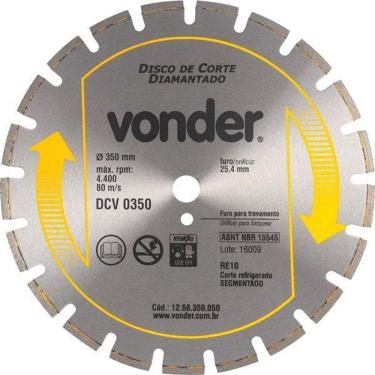 Imagem de Disco Diamantado Para Asfalto E Concreto Dcv 350 - Vonder