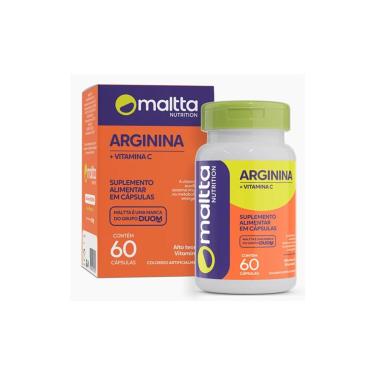 Imagem de Arginina + Vitamina C 60 cápsulas Maltta-Unissex