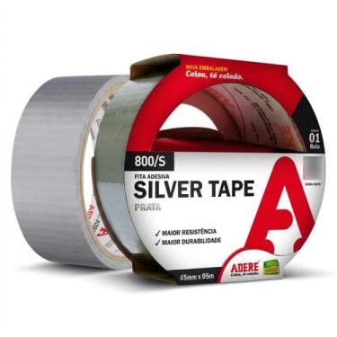 Imagem de Fita silver tape adere 800s 45mm x 5 metros - alta fixação