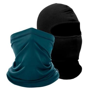 Imagem de Kit 2 Balaclavas balaclava touca toca ninja bandana UV50+ - EX311, 1-A
