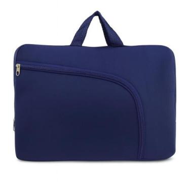 Imagem de Bolsa Azul Capa Case para Notebook 17.0 Neoprene Resistente à Água com