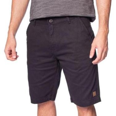 Imagem de Bermuda Masculina Max Denim Sarja Casual Fit Preto-Masculino